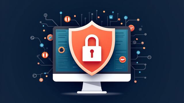 Icon representing digital security, firewall, and privacy settings.